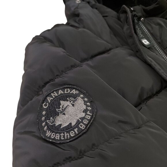 Canada Weathergear Parka Puffer Jacket Womens Large Black Insulated Outdoor - Picture 8 of 13